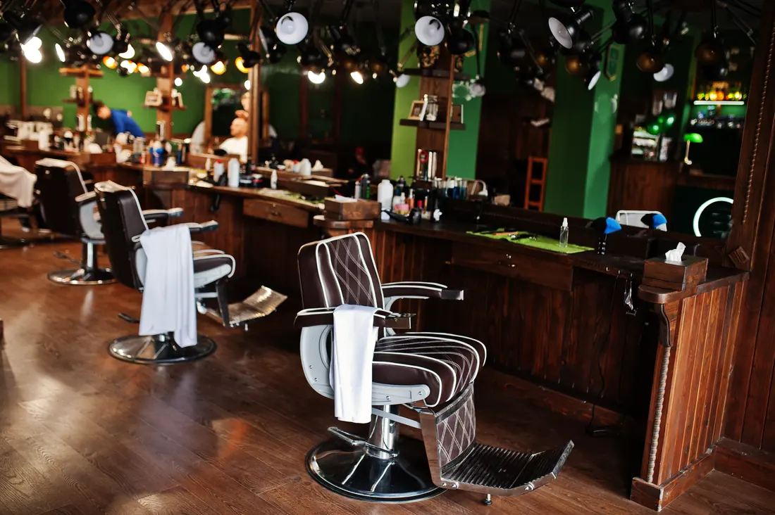 Innenraum des Barbershops