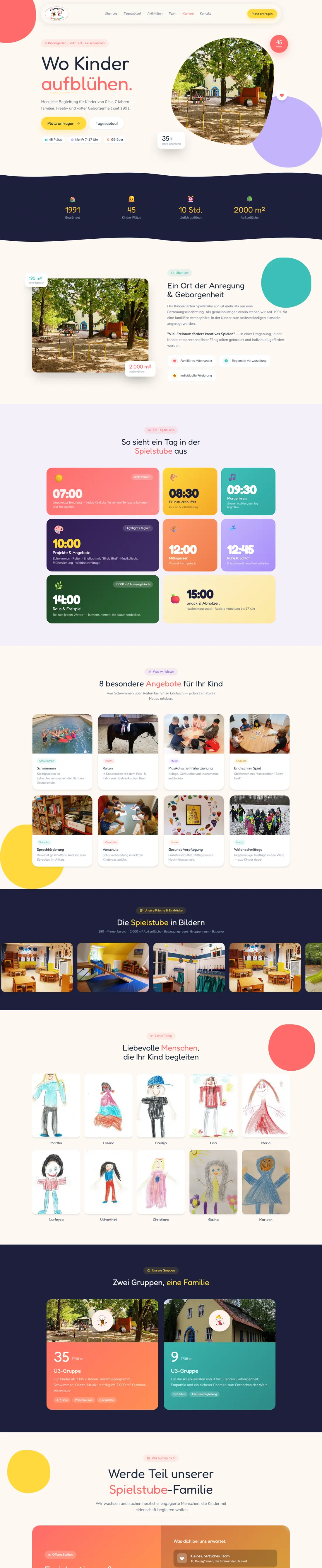 Website Spielstube e.V. am Rechner