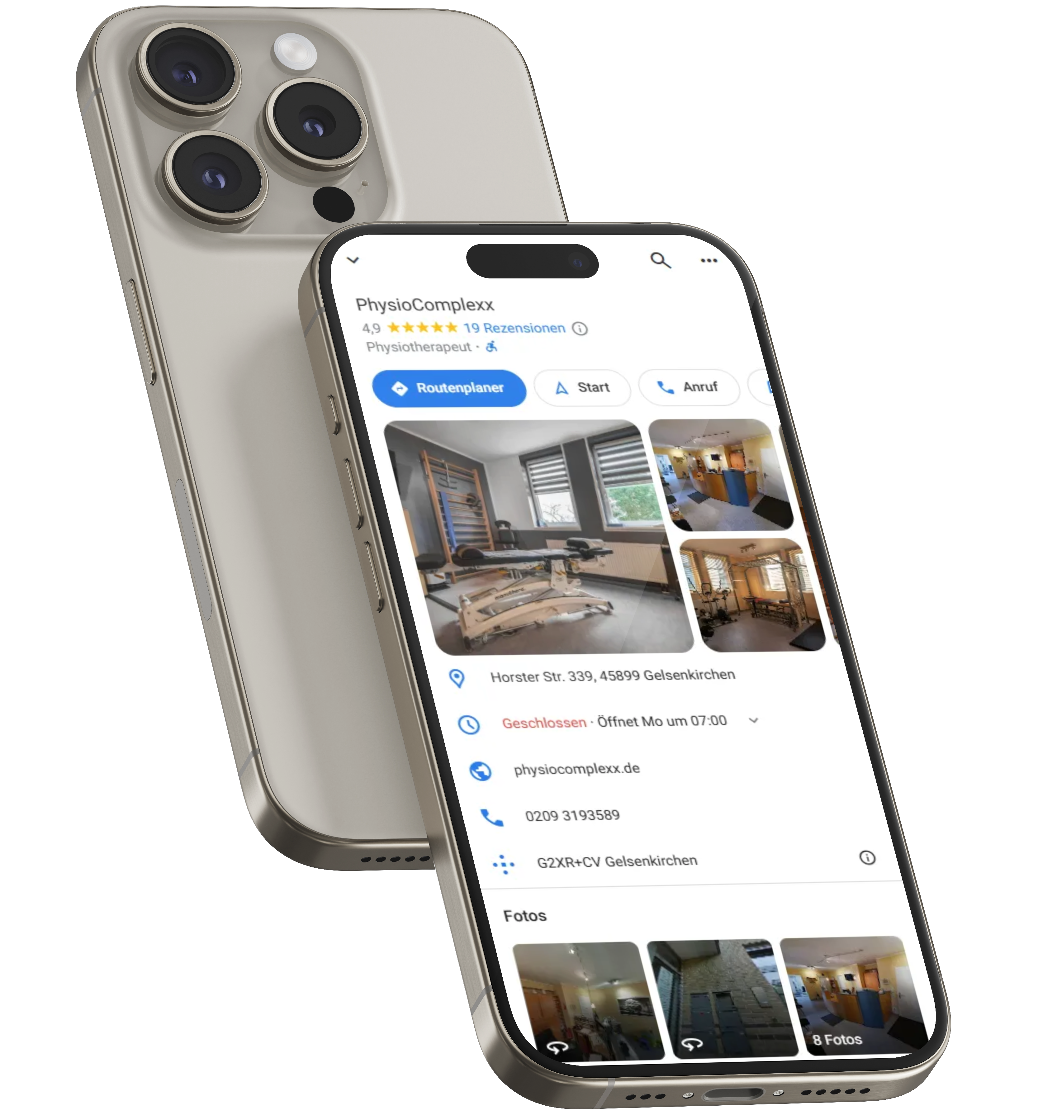Google Maps Profil auf iPhone